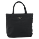 PRADA Hand Bag Nylon Black Silver Auth bs31179-13