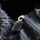 PRADA Hand Bag Nylon Black Silver Auth bs31179-21