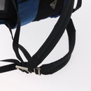 PRADA Backpack Nylon Blue Silver Auth bs31181-9