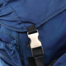 PRADA Backpack Nylon Blue Silver Auth bs31181-21