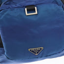PRADA Backpack Nylon Blue Silver Auth bs31181-22