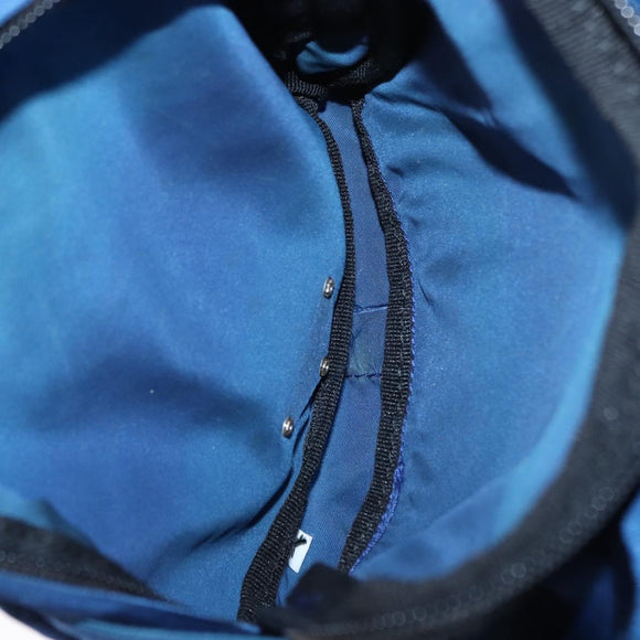 PRADA Backpack Nylon Blue Silver Auth bs31181
