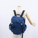 PRADA Backpack Nylon Blue Silver Auth bs31181-28