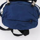 PRADA Backpack Nylon Blue Silver Auth bs31181-7