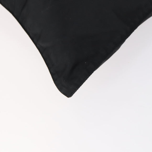 PRADA Tote Bag Nylon Black Silver Auth bs31182