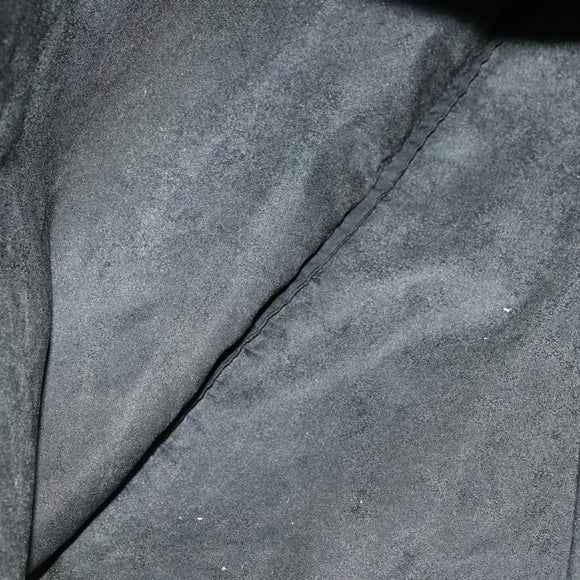 PRADA Tote Bag Nylon Black Silver Auth bs31182