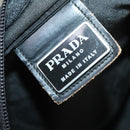 PRADA Tote Bag Nylon Black Silver Auth bs31182-20