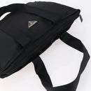 PRADA Tote Bag Nylon Black Silver Auth bs31182-6