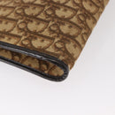 Christian Dior Trotter Canvas Chain Shoulder Bag Brown Gold Auth bs31184-12