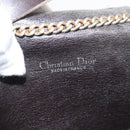 Christian Dior Trotter Canvas Chain Shoulder Bag Brown Gold Auth bs31184-16