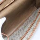 Christian Dior Honeycomb Canvas Chain Shoulder Bag PVC Beige Gold Auth bs31185-11