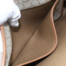 Christian Dior Honeycomb Canvas Chain Shoulder Bag PVC Beige Gold Auth bs31185-12