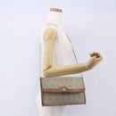Christian Dior Honeycomb Canvas Chain Shoulder Bag PVC Beige Gold Auth bs31185-19