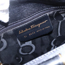 Salvatore Ferragamo Shoulder Bag Leather Black Gold Auth bs31188-14