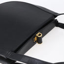Salvatore Ferragamo Shoulder Bag Leather Black Gold Auth bs31188-6