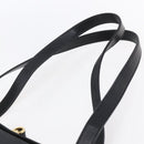 Salvatore Ferragamo Shoulder Bag Leather Black Gold Auth bs31188-8