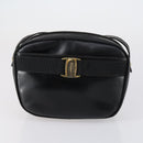 Salvatore Ferragamo Shoulder Bag Leather Canvas 2 Set Black Beige Auth bs31189-10