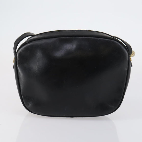 Salvatore Ferragamo Shoulder Bag Leather Canvas 2 Set Black Beige Auth bs31189