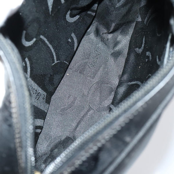 Salvatore Ferragamo Shoulder Bag Leather Canvas 2 Set Black Beige Auth bs31189