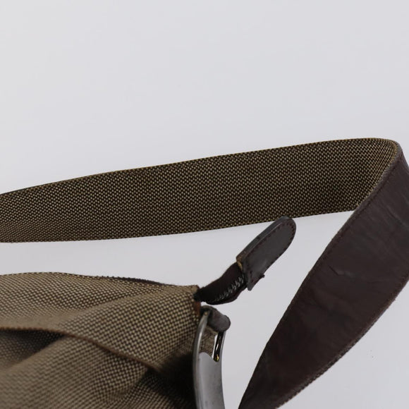 Salvatore Ferragamo Shoulder Bag Leather Canvas 2 Set Black Beige Auth bs31189