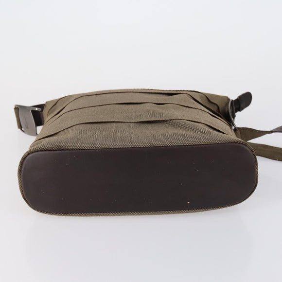 Salvatore Ferragamo Shoulder Bag Leather Canvas 2 Set Black Beige Auth bs31189