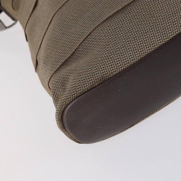 Salvatore Ferragamo Shoulder Bag Leather Canvas 2 Set Black Beige Auth bs31189