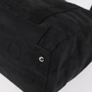 Salvatore Ferragamo Gancini Tote Bag Canvas Black Silver Auth bs31190-11