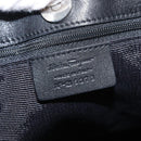 Salvatore Ferragamo Gancini Tote Bag Canvas Black Silver Auth bs31190-15