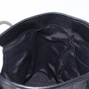 Salvatore Ferragamo Gancini Tote Bag Canvas Black Silver Auth bs31190-17