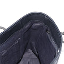 Salvatore Ferragamo Gancini Tote Bag Canvas Black Silver Auth bs31190-18