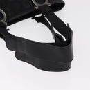 Salvatore Ferragamo Gancini Tote Bag Canvas Black Silver Auth bs31190-7