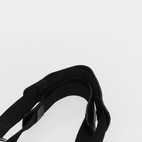 Salvatore Ferragamo Gancini Tote Bag Canvas Black Silver Auth bs31190