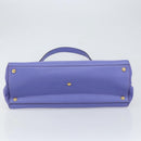FENDI PETITE 2JOURS Hand Bag Leather Purple Gold Auth bs31194-5