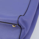 FENDI PETITE 2JOURS Hand Bag Leather Purple Gold Auth bs31194-17