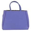 FENDI PETITE 2JOURS Hand Bag Leather Purple Gold Auth bs31194-2