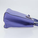 FENDI PETITE 2JOURS Hand Bag Leather Purple Gold Auth bs31194-3