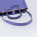 FENDI PETITE 2JOURS Hand Bag Leather Purple Gold Auth bs31194-9