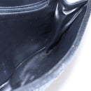 BALLY Chain Shoulder Bag Leather Black Gold Auth bs31195-19