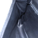 BALLY Chain Shoulder Bag Leather Black Gold Auth bs31195-20