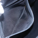 BALLY Chain Shoulder Bag Leather Black Gold Auth bs31195-12