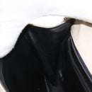 BALLY Chain Shoulder Bag Leather White Gold Auth bs31196-20