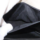 BALLY Chain Shoulder Bag Leather White Gold Auth bs31196-12