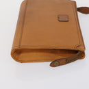 Burberrys Clutch Bag Leather 2 Set Black Brown Auth bs31198-11