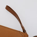 Burberrys Clutch Bag Leather 2 Set Black Brown Auth bs31198-13