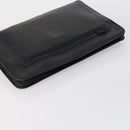 Burberrys Clutch Bag Leather 2 Set Black Brown Auth bs31198-5
