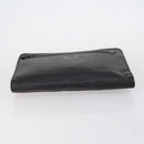 Burberrys Clutch Bag Leather 2 Set Black Brown Auth bs31198-6