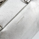 SAINT LAURENT Hand Bag Leather 2way Silver 297957 Auth bs31199-18