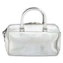 SAINT LAURENT Hand Bag Leather 2way Silver 297957 Auth bs31199-13