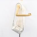 SAINT LAURENT Hand Bag Leather 2way Silver 297957 Auth bs31199-24