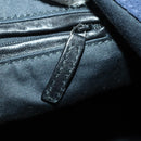 SAINT LAURENT Shoulder Bag Enamel Khaki Silver Auth bs31200-20